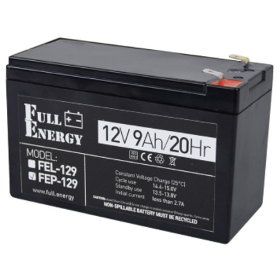 Акумуляторна батарея Full Energy FEP-129 12В 9 Аг