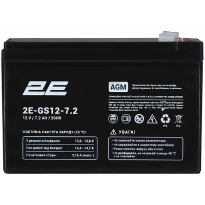 Акумуляторна батарея 2E 2E-GS12-7.2, 12В, 7.2А