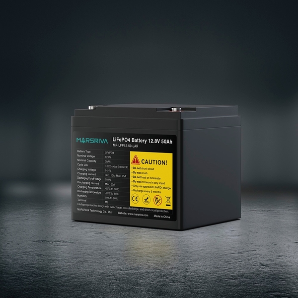 Акумуляторна батарея Marsriva MR-LFP12-50-LAR 12,8 V/50Ah