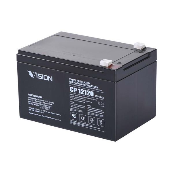 Акумуляторна батарея Vision CP 12В, 12А