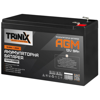 Акумуляторна батарея TRINIX SUPER CHARGE 9А 12В