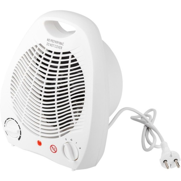 Тепловентилятор Neo Tools, 25м2, 2000Вт, мех. упр-ние, спиральный нагрев. элемент, белый