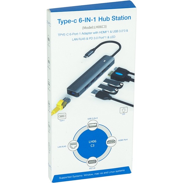 USB-хаб Blueendless 6-в-1 CA913909