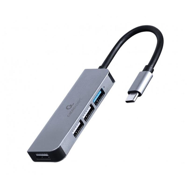 USB-хаб Cablexpert 4-в-1 Grey UHB-CM-U3P1U2P3-01