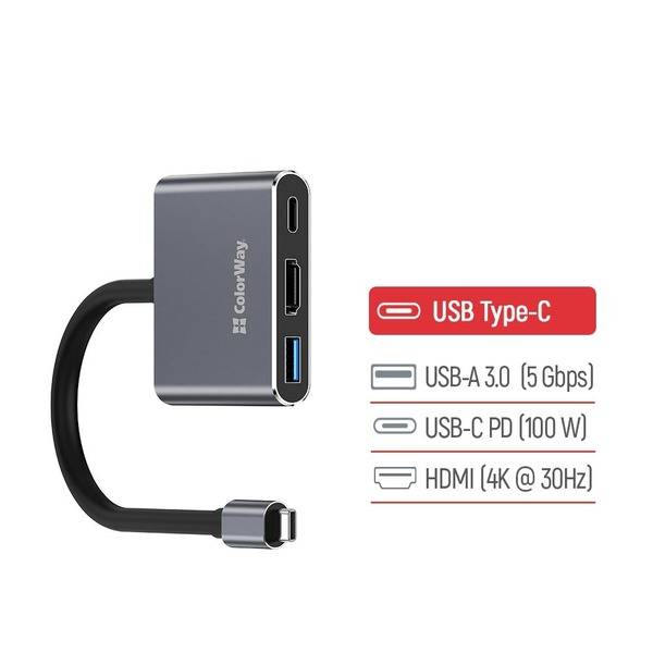 USB-хаб СolorWay CW-HUB08