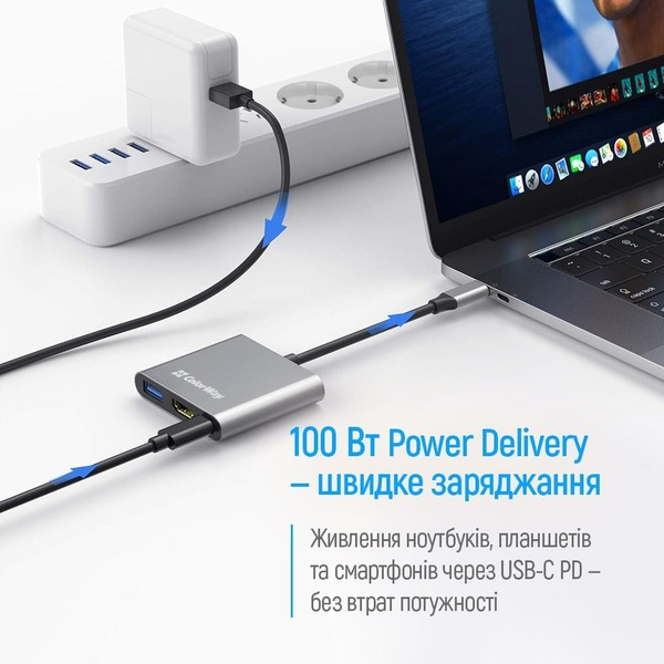 USB-хаб СolorWay CW-HUB08