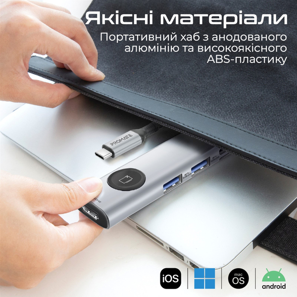 USB-хаб Promate ComandHub-Lite