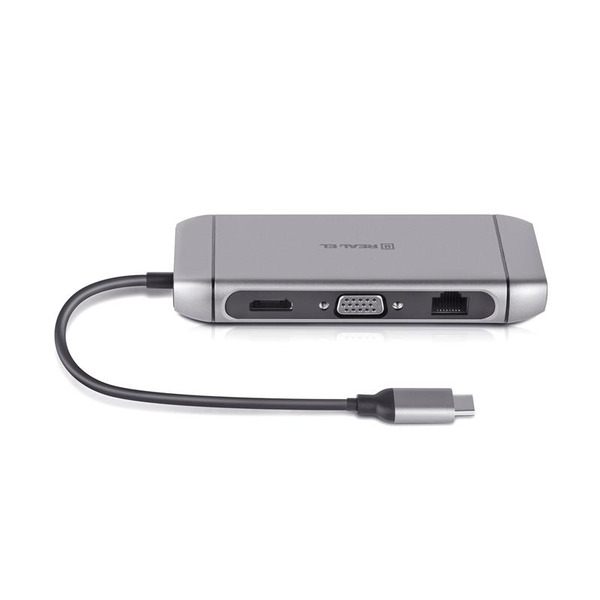 USB-хаб REAL-EL CQ-900 Space Grey