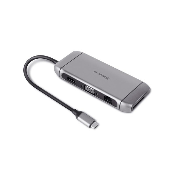 USB-хаб REAL-EL CQ-900 Space Grey