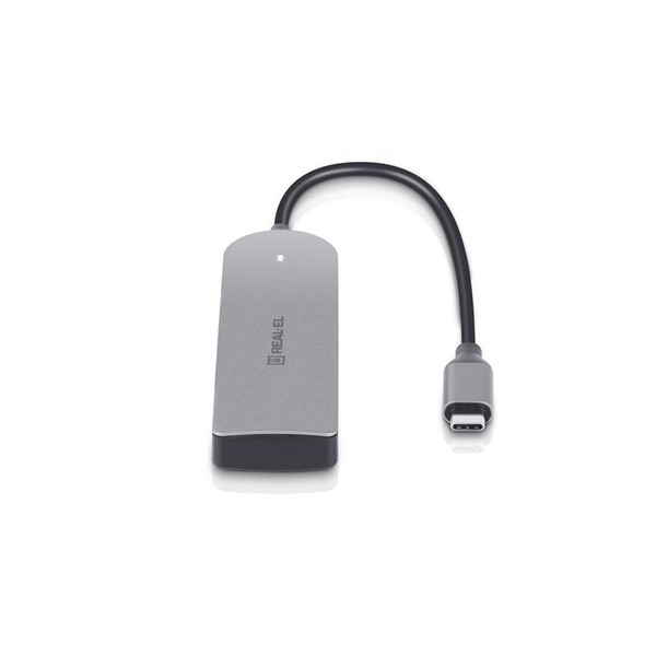 USB-хаб REAL-EL CQ-415 Space Grey