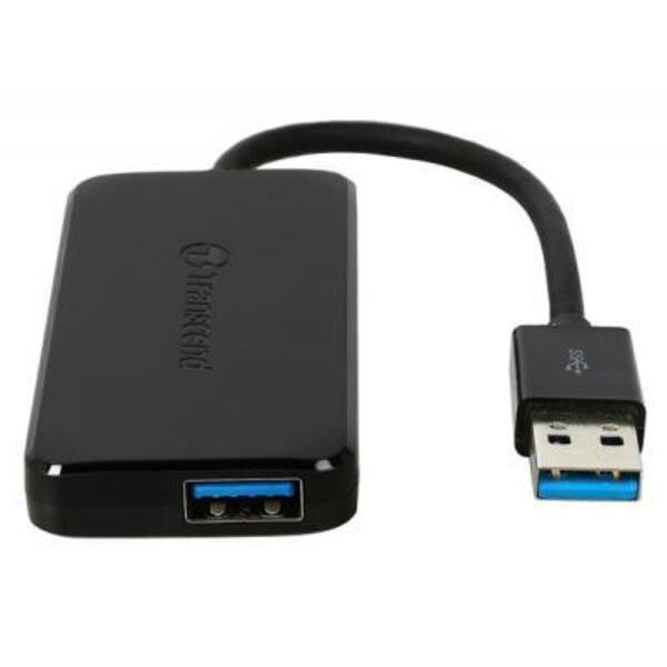 Концентратор USB3.0 Transcend HUB2 (TS-HUB2K) Black 4хUSB3.0