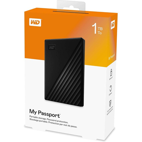 Жорсткий диск WD My Passport Black WDBYVG0010BBK-WESN_Bulk