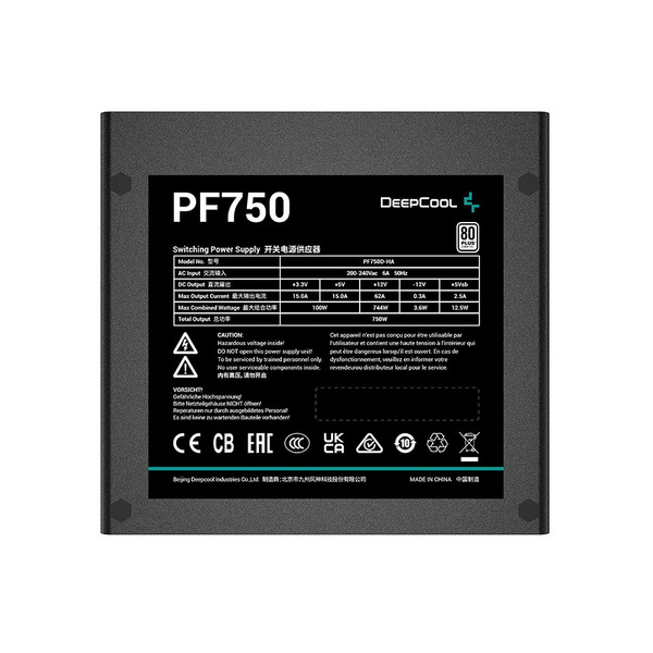 Блок питания DeepCool PF750 (R-PF750D-HA0B-EU) 750W