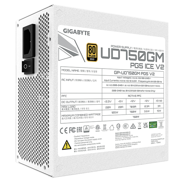 Блок живлення Gigabyte GP-UD750GM PG5 V2 ICE 750W