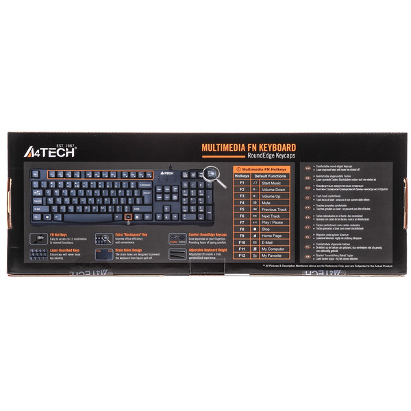 Клавиатура A4Tech KR-750 USB (черная)