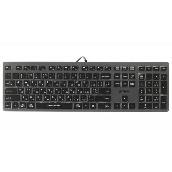 Клавиатура A4Tech Fstyler FX60H Grey White Backlit