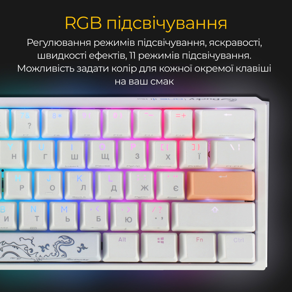 Клавіатура Ducky DKON2161ST-BUAPXPWWWSC1