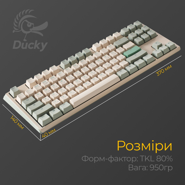 Клавіатура Ducky DKON2187-BUAPXМAEGGC1