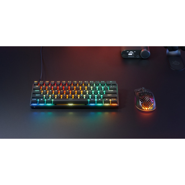 Клавіатура SteelSeries Apex Pro Mini Gen 3 UA HyperMagnetic, OmniPoint 3.0 OLED 64913