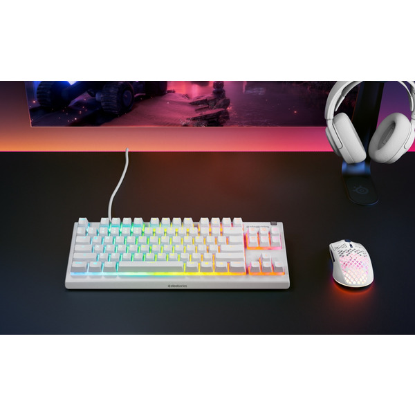 Клавіатура SteelSeries Apex 3 TKL UA White 64819