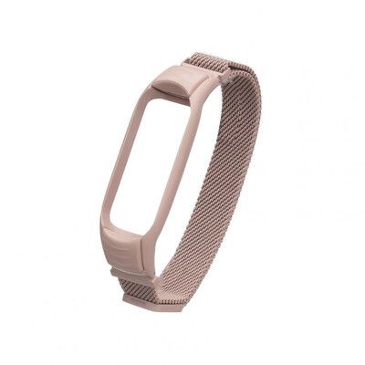 Ремешок для фитнеса браслета Mi Band 3/4 Milanese Loop Sand Pink