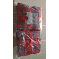 Плед Ardesto Christmas Flannel 160х200см, 100% поліестер, клітинка, червоний