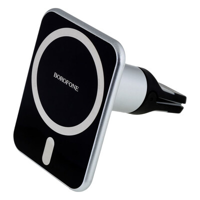 Автотримач Borofone BH43 Xperience Magnetic Wireless Charging Dark Gray