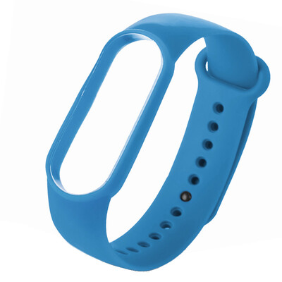 Ремінець для фітнес браслету Mi Band 5/6 (Silicone) Blue