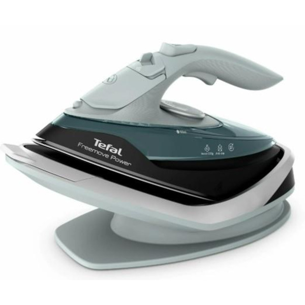 Праска Tefal безпровідна Freemove Power, 2600Вт, 250мл, паровий удар -220гр, постійна пара - 40гр, база для заряджання, автовимкнення, керам. підошва, зелений