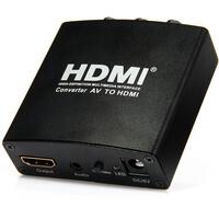 Конвертер PowerPlant (CA911479) HDCAV01 AV (3xRCA) - HDMI, черный