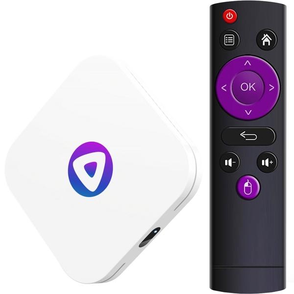 TV Медіаплеєр H96 MAX M1 4/32Gb/ Rockchip RK3528/ Android 13/ WiFi 2.4G+5G/BT 4.0/ білий