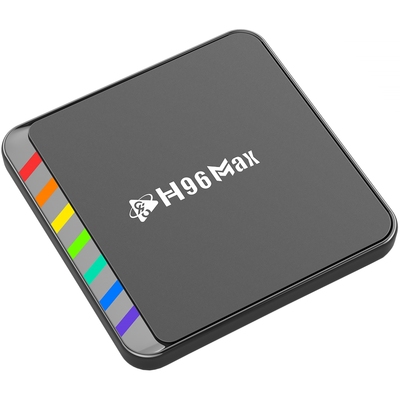 TV Медіаплеєр H96 MAX W2 2/16Gb/ Amlogic S905W2/ Android 11/ WiFi 2.4G+5G/BT:5.0/ LAN:100M/ чорний