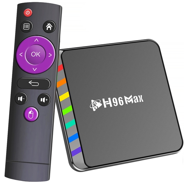 TV Медіаплеєр H96 MAX W2 2/16Gb/ Amlogic S905W2/ Android 11/ WiFi 2.4G+5G/BT:5.0/ LAN:100M/ чорний