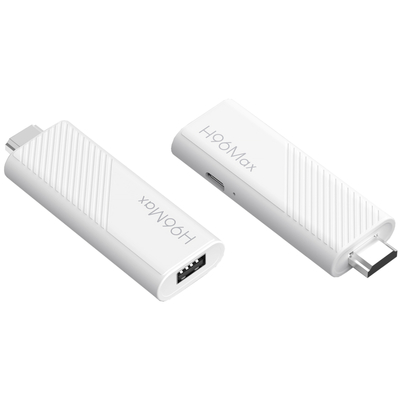 TV Медіаплеєр H96 MAX H313 TV Stick 2/16Gb/ Allwinner H313/ Android 14/ WiFi 2.4G+5G/білий