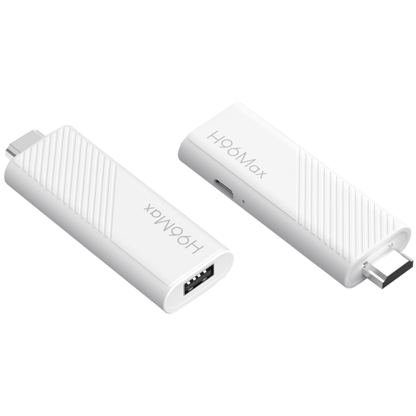 TV Медіаплеєр H96 MAX H313 TV Stick 2/16Gb/ Allwinner H313/ Android 14/ WiFi 2.4G+5G/білий