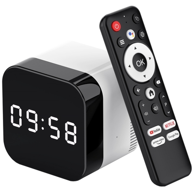 TV Медіаплеєр H96 MAX H728 4/32Gb/ Allwinner H728/ Android 14/ WiFi 2.4G+5G/BT 5.1/ годинник