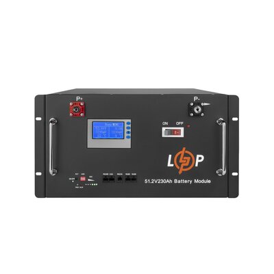 Зовнішня батарея для ДБЖ/інвертора LogicPower LiFePO4 48V 51,2V - 230 Ah 11776Wh Smart BMS 200A с LCD RM (20331)  