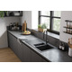 Hansgrohe Мойка кухонная S52, гранит, прямоуг., с крылом, 980х480х190мм, чаша - 1.5, врезная, серый камень