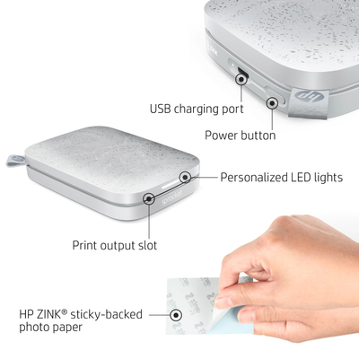 Принтер HP Sprocket 2x3 Luna Pearl (HPISPW)    