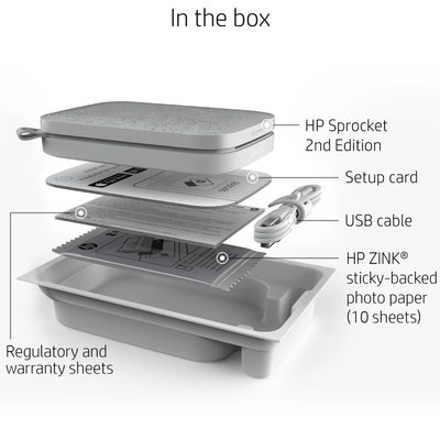 Принтер HP Sprocket 2x3 Luna Pearl (HPISPW)    