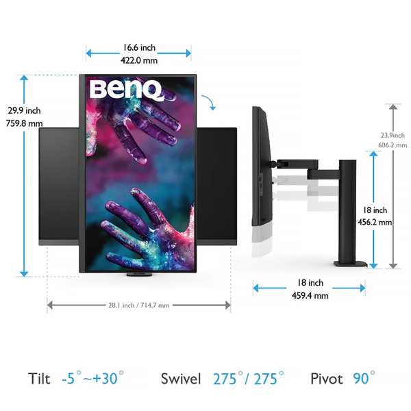 Монітор TFT 31.5" BenQ PD3205UA