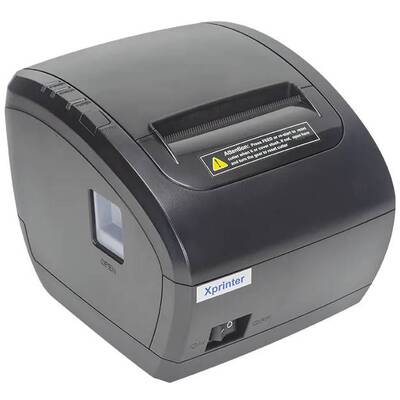 Печатная машина чеков Xprinter XP-Q838L (термопечать, 230 мм/с, лента 80 мм, USB+Lan, авторезка, черный)