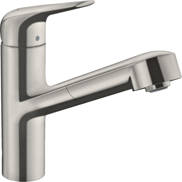 Hansgrohe Смеситель для кухни Focus M42, дл.излива - 225мм, вытяжной, 1 рычаг, KM150sBox, сталь