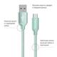 Кабель ColorWay USB - USB Type-C, 2.4 А, 2 м, Mint (CW-CBUC008-MT)