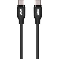 2E Кабель USB-C - USB-C Glow 60W 1m Black