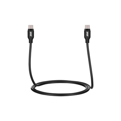 2E Кабель USB-C - USB-C Glow 60W 1m Black