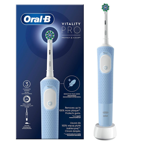 Зубна щітка Braun Oral-B Vitality D103.413.3 Pro Protect X Clean Cross Action Blue
