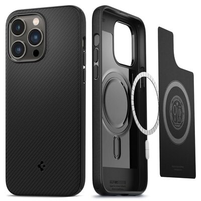 Spigen Чехол для Apple iPhone 14 Pro Max Mag Armor MagFit, Matte Black