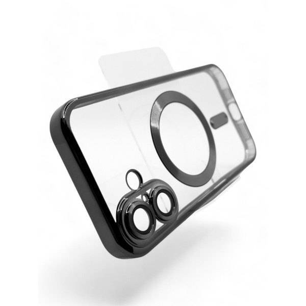 Чохол BeCover TPU Chrome Case MagSafe для Apple iPhone 16 Black 712070