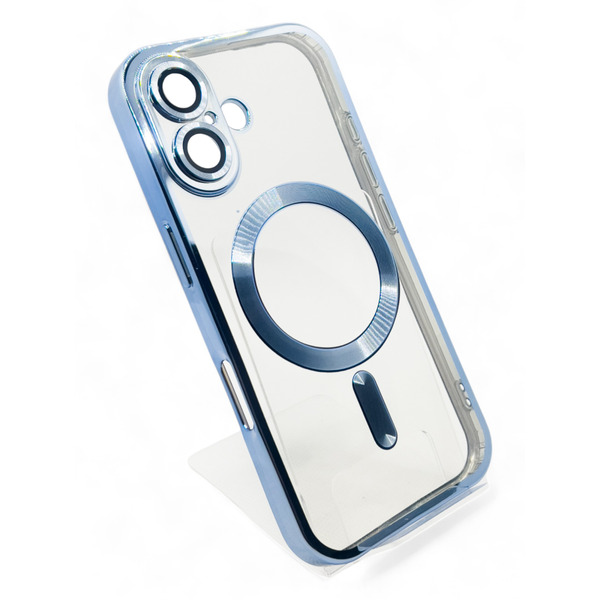 Чохол BeCover TPU Chrome Case MagSafe для Apple iPhone 16 Plus Sierra Blue 712077